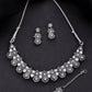 VOJ Oxidized Designer Stone Studded Jewellery Set - Swadesiicart