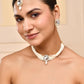 VOJ White Kundan Studded Choker Set - Swadesiicart
