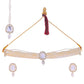 VOJ White Kundan Studded Choker Set - Swadesiicart