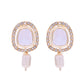 VOJ White Kundan Studded Choker Set - Swadesiicart