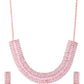 VOJ Rose Gold-Polished Artificial Stones Studded Choker Jewellery Set - Swadesiicart