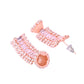 VOJ Rose Gold-Polished Artificial Stones Studded Choker Jewellery Set - Swadesiicart