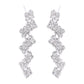 VOJ Silver Plated Stones Studded minimal Designed Jewellery Set - Swadesiicart