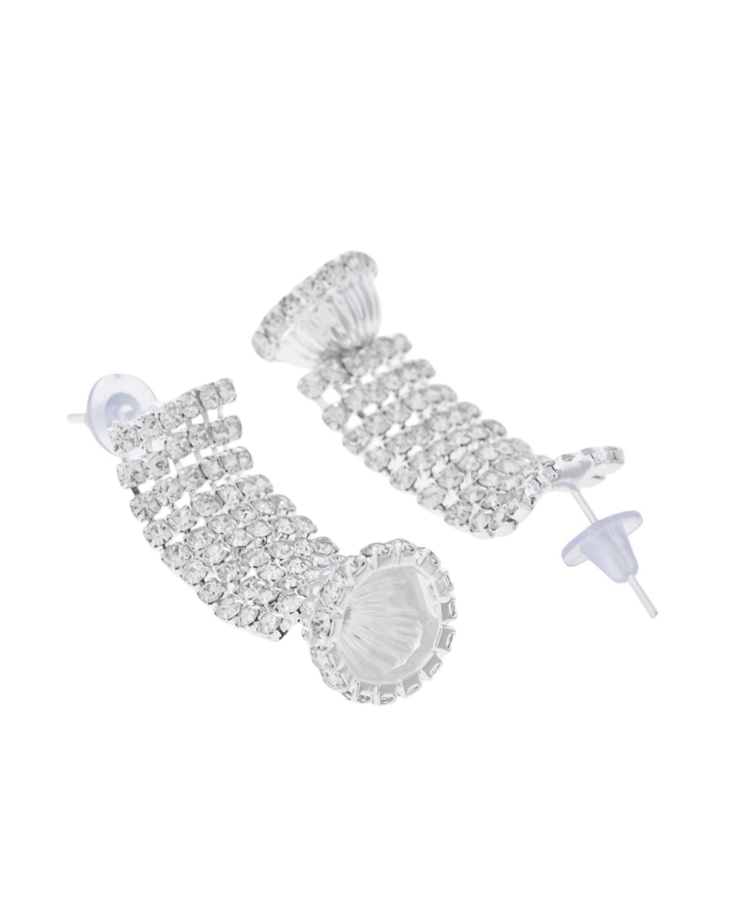 VOJ Silver-Plated Artificial Stones Studded Choker Jewellery Set - Swadesiicart