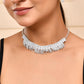 VOJ Silver-Plated Stones Studded Jewellery Set - Swadesiicart