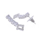 VOJ Silver-Plated Stones Studded Geomatrical Jewellery Set - Swadesiicart