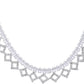 VOJ Silver-Plated Stones Studded Geomatrical Jewellery Set - Swadesiicart