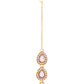 VOJ Gold-Polished Kundan Stones Studded Jewellery Set With Maang Tikka - Swadesiicart