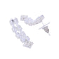 VOJ Silver Plated CZ Stones Studded Necklace Set - Swadesiicart
