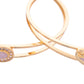 VOJ Set of 2 Gold-Polished AD Stone Studded Classic Bangles - Swadesiicart
