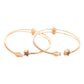 VOJ Set of 2 Gold-Polished Multi Colour Stone Studded Star Shaped Bangles - Swadesiicart