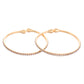 VOJ Set of 2 Gold-Polished AD Stones Studded Minimal Bangles - Swadesiicart