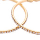 VOJ Set of 2 Gold-Polished AD Stones Studded Minimal Bangles - Swadesiicart