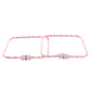 VOJ Set of 2 Rose Gold-Polished Square Shaped Bangles - Swadesiicart