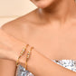 VOJ Set of 2 Gold-Polished Simple Bangles - Swadesiicart