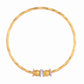VOJ Set of 2 Gold-Polished Simple Bangles - Swadesiicart