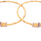 VOJ Set of 2 Gold-Polished Simple Bangles - Swadesiicart