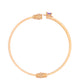 VOJ Set of 2 Gold-Polished Purple Stone Studded Bangles - Swadesiicart