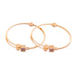 VOJ Set of 2 Gold-Polished Mutli Colour Stones Studded Square Shaped Bangles - Swadesiicart