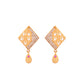 VOJ Gold-Polished Geomatrical AD Stone Studded Chain Set - Swadesiicart
