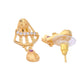 VOJ Gold-Polished Designer Shaped AD Stone Studded Chain Set - Swadesiicart