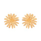VOJ Gold Polished Anti Tarnish Elegent Floral Shaped Stud Earrings - Swadesiicart
