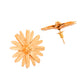 VOJ Gold Polished Anti Tarnish Elegent Floral Shaped Stud Earrings - Swadesiicart