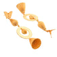 VOJ Gold Polished Designer Anti Tarnish Big Drop Earrings - Swadesiicart