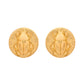 VOJ Gold Polished Designer Small Stud Earrings - Swadesiicart