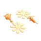 VOJ Gold Polished Anti Tarnish Flower Shaped Drop Earrings - Swadesiicart