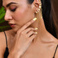 VOJ Gold Polished Anti Tarnish Openable Ear Cuff - Swadesiicart