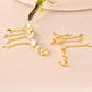 VOJ Gold Polished Anti Tarnish Openable Ear Cuff - Swadesiicart