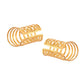 VOJ Gold Polished Circular Openable Ear Cuff - Swadesiicart