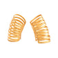 VOJ Gold Polished Circular Openable Ear Cuff - Swadesiicart