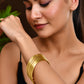 VOJ Set of 6, Gold Polished Anti Tarnish Bangles - Swadesiicart