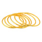 VOJ Set of 6, Gold Polished Anti Tarnish Bangles - Swadesiicart