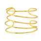VOJ Gold Polished Elegant Anti Tarnish Multi Layer Bracelet - Swadesiicart