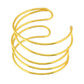 VOJ Gold Polished Elegant Anti Tarnish Multi Layer Bracelet - Swadesiicart