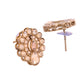 VOJ Copper Plated Stone Studded Circular Shaped Jewellery Set With Maang Tikka - Swadesiicart
