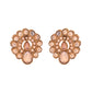 VOJ Copper Plated Stone Studded Circular Shaped Jewellery Set With Maang Tikka - Swadesiicart