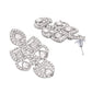 VOJ Silver - Plated American Diamond Studded Jewellery Set - Swadesiicart