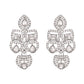 VOJ Silver - Plated American Diamond Studded Jewellery Set - Swadesiicart