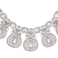 VOJ Silver-Plated CZ Studded Jewellery Set With Maang Tikka - Swadesiicart
