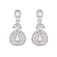 VOJ Silver-Plated CZ Studded Jewellery Set With Maang Tikka - Swadesiicart