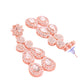 VOJ Rose Gold-Polished CZ Studded Jewellery Set With Maang Tikka - Swadesiicart