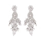 VOJ Silver-Plated CZ Stone And Pearl Necklace With Earrings And Maang Tikka Set - Swadesiicart