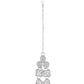 VOJ Silver-Plated AD Stone Studded Necklace With Earrings And Maang Tikka Set - Swadesiicart