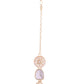 VOJ Gold Polished Artificial Beads And Stone Studded Necklace Set With Maang Tikka - Swadesiicart