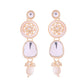 VOJ Gold Polished Artificial Beads And Stone Studded Necklace Set With Maang Tikka - Swadesiicart