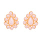 VOJ Gold Polished Artifical Pearl Mutli Layer Necklace And Earrings Set - Swadesiicart